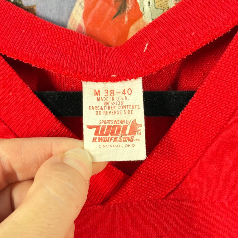 Vintage 80s Georgia Bulldogs Football‎ Jersey Style T Shirt Red Medium - Picture 3 of 6